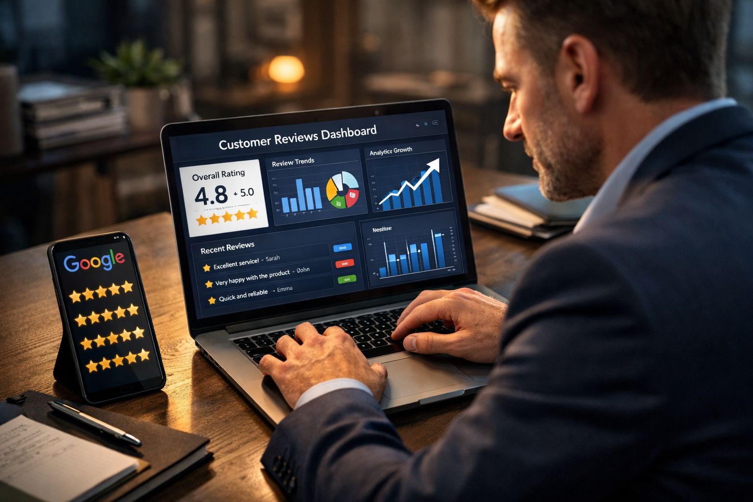 Google reviews management service in UK